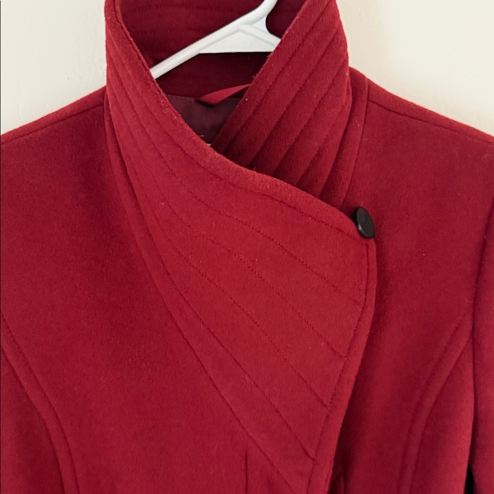 Babaton Rich Red Wool Coat by Aritzia XS - Picture 2 of 7